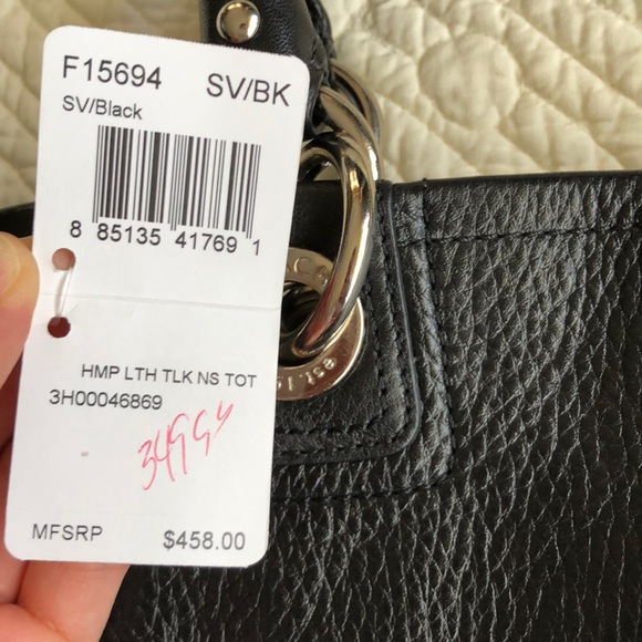 COACH black leather shoulder bag - Picture 3 of 5